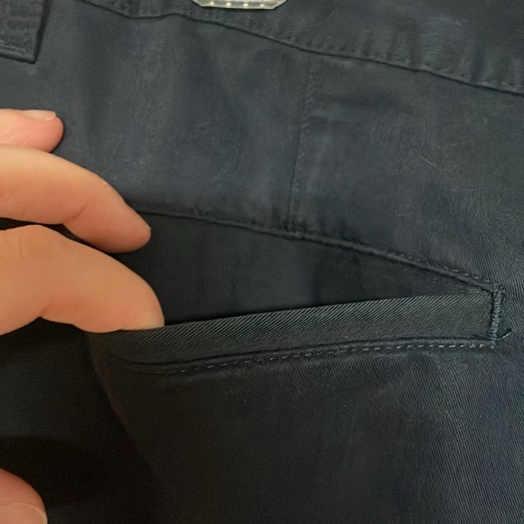 Chaps size 34 Navy Flat Front Golf Shorts with Front and Back Pockets - Picture 8 of 10